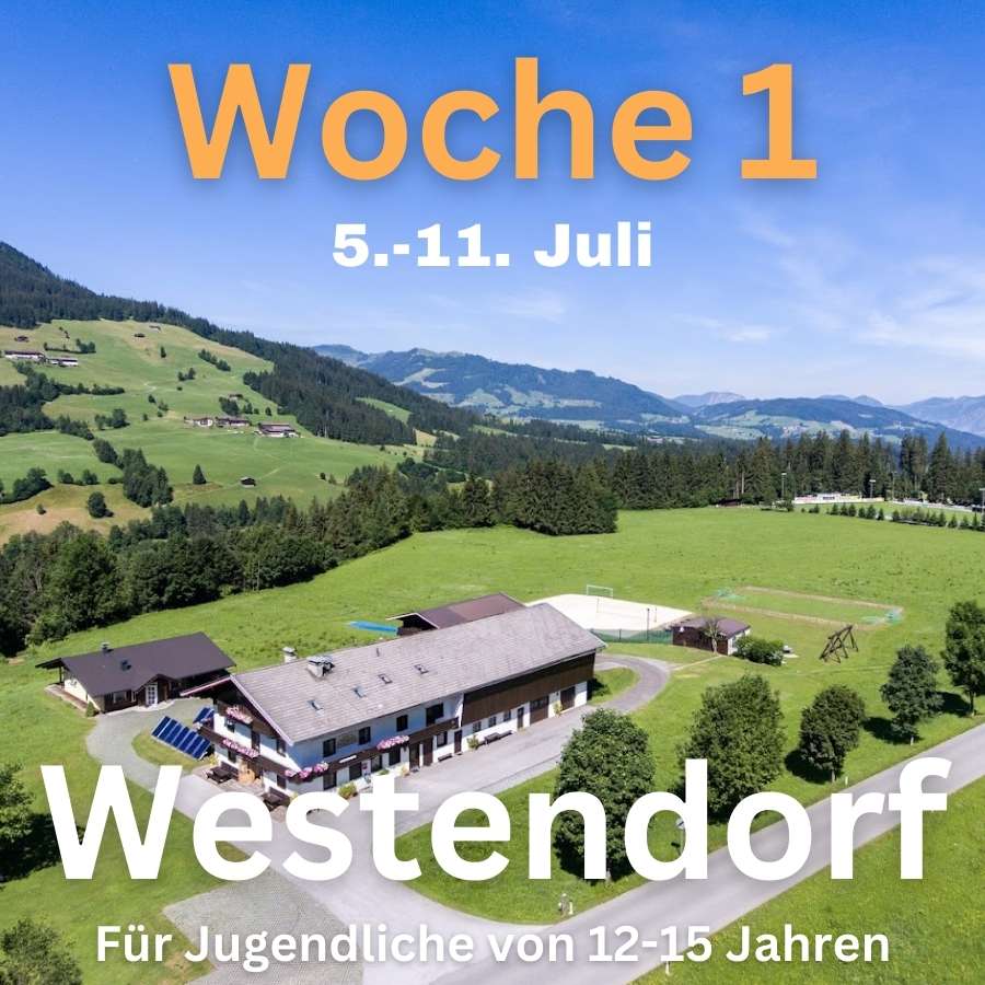 Die erste tolle Woche im Englischcamp in Westendorf in diesem Sommer findet vom 5. bis 11. Juli statt.